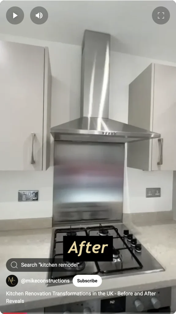 Kitchen Before and after